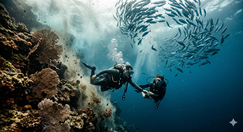 Immersioni a Bali: Correnti Discendenti a Crystal Bay & Nusa Penida
